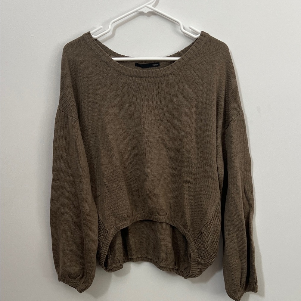Hi Lo Knit Sweater